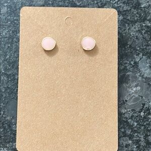 Gold and Pink Stud Earrings Stunning Feminine Dainty Gifts for Her NWOT